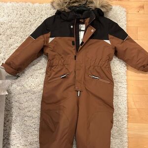 H&M Brown and Black Snowsuit